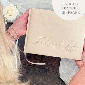 Paige McRae memorial table sign 5x7 to guide guests