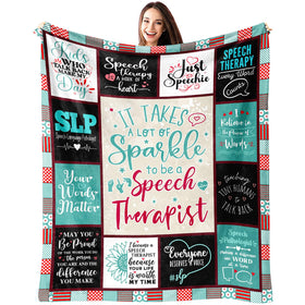 Paihvcn SLP blanket 60x50 offers cozy warmth after a long therapy session.