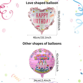 PAKESI birthday balloons with ribbons for instant decoration and cohesion.