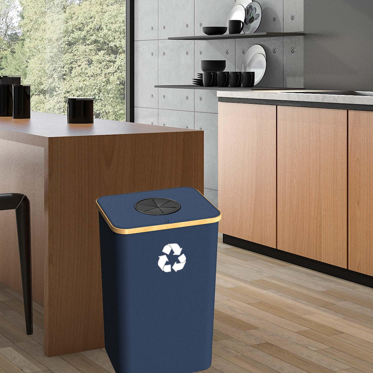 Pakusane 26-gallon capacity accommodates bottles and waste.