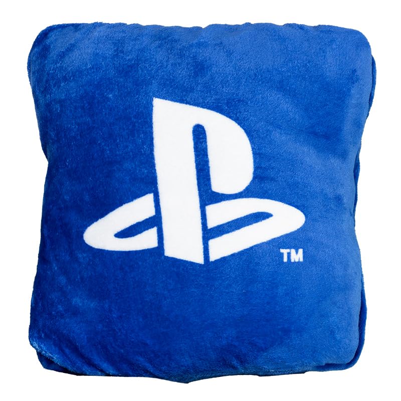 Paladone cozy throw complements bedroom decor with gamer vibe.