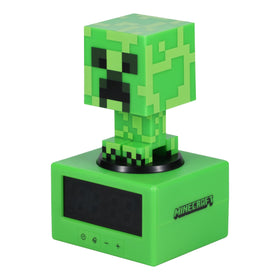 Paladone Creeper alarm clock battery-powered, cord-free placement