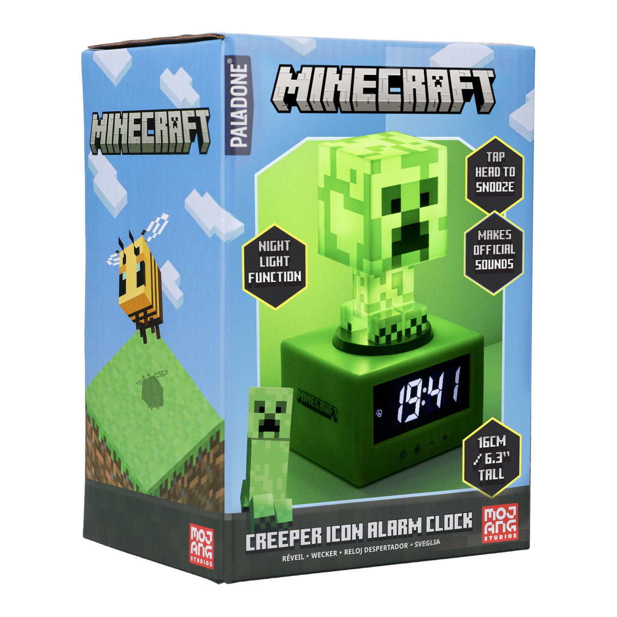 Paladone Creeper alarm clock as a desk display idea