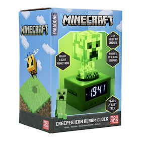 Paladone Creeper alarm clock as a desk display idea