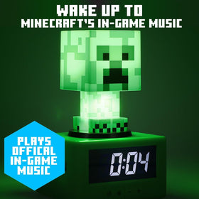 Paladone Minecraft Creeper Alarm Clock gift for fans