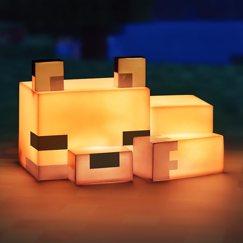 Paladone Minecraft orange glow fox lamp perfect for kids’ bedrooms.