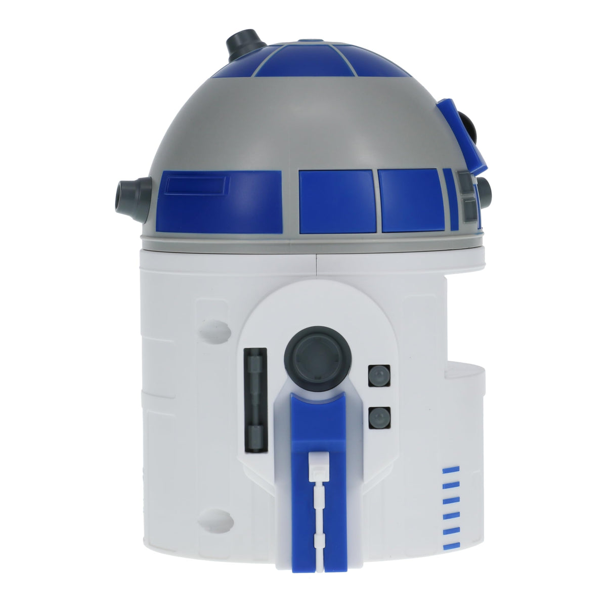 Paladone R2D2 alarm clock USB-powered, cable included for quick setup.