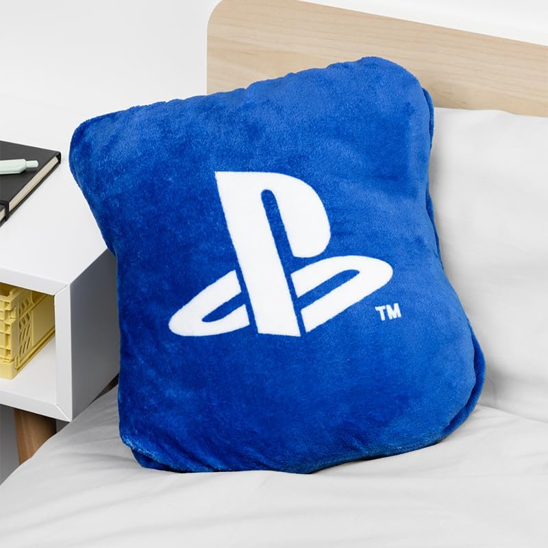 Paladone soft fluffy throw delivers plush warmth during gaming.