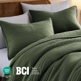 Palassio 100% cotton soft touch fabric on quilt surface