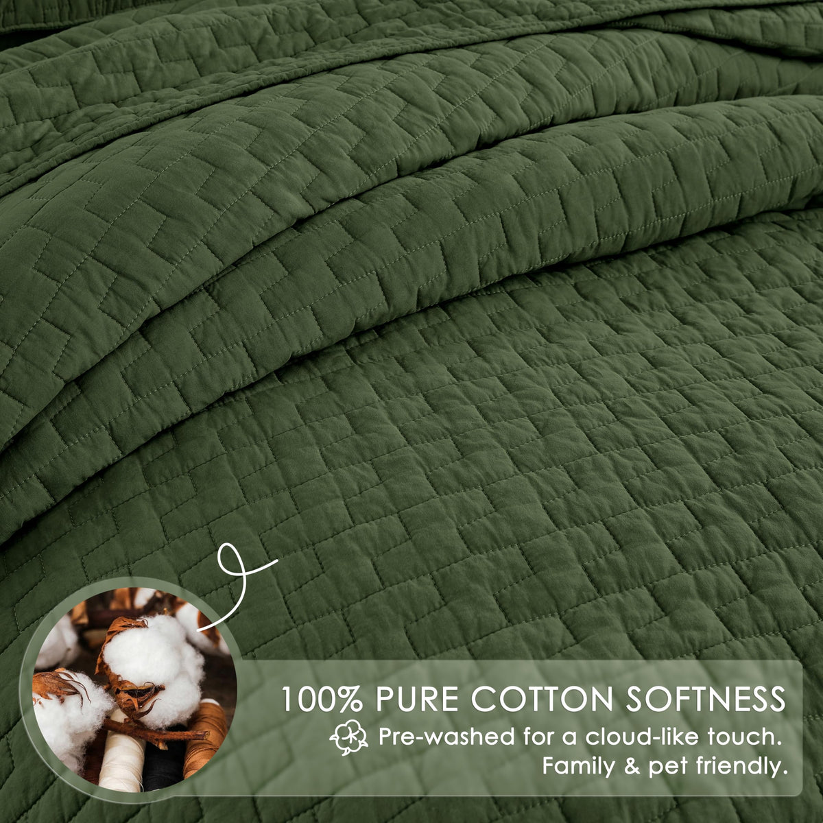 Palassio two pillow shams pair beautifully with the quilt for complete look