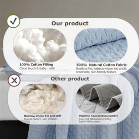 Palassio all-season quilt suitable for hot sleepers and year-round use.