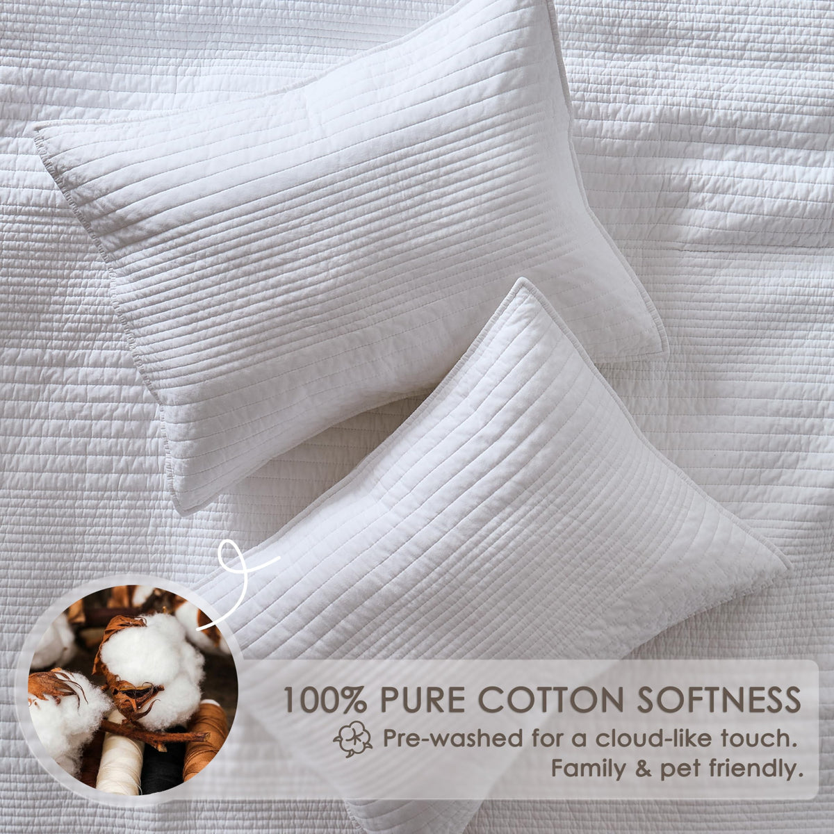 Palassio lightweight cotton coverlet ideal for year-round layering