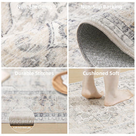 Palohom 8x10 rug folds flat for easy storage and moving.