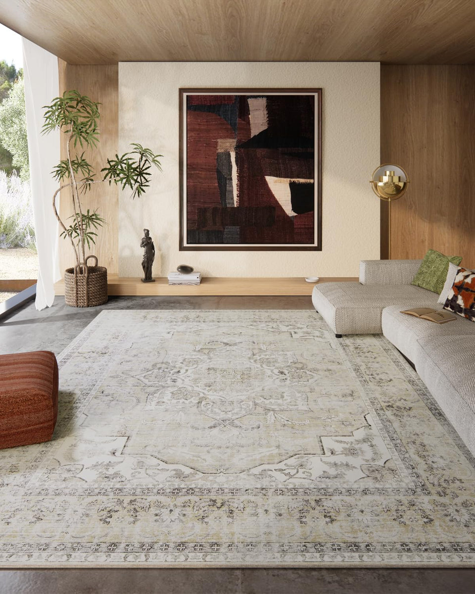 Palohom 8x10 living room rug delivering soft, washable comfort for busy households.
