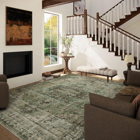 Palohom boho vintage rug 8x10 with stain resistance for quick spills.
