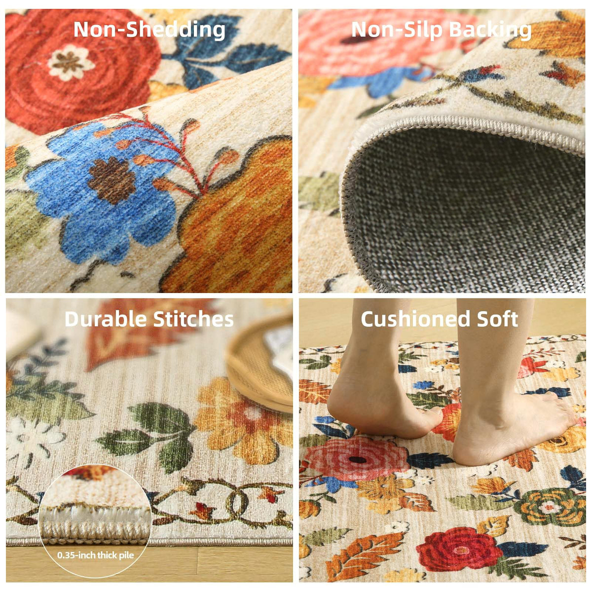 Palohom rug folds easily for storage when moving.
