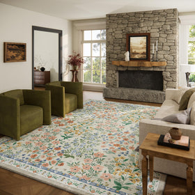 Palohom machine-washable rug in a living room 8x10 for easy cleaning