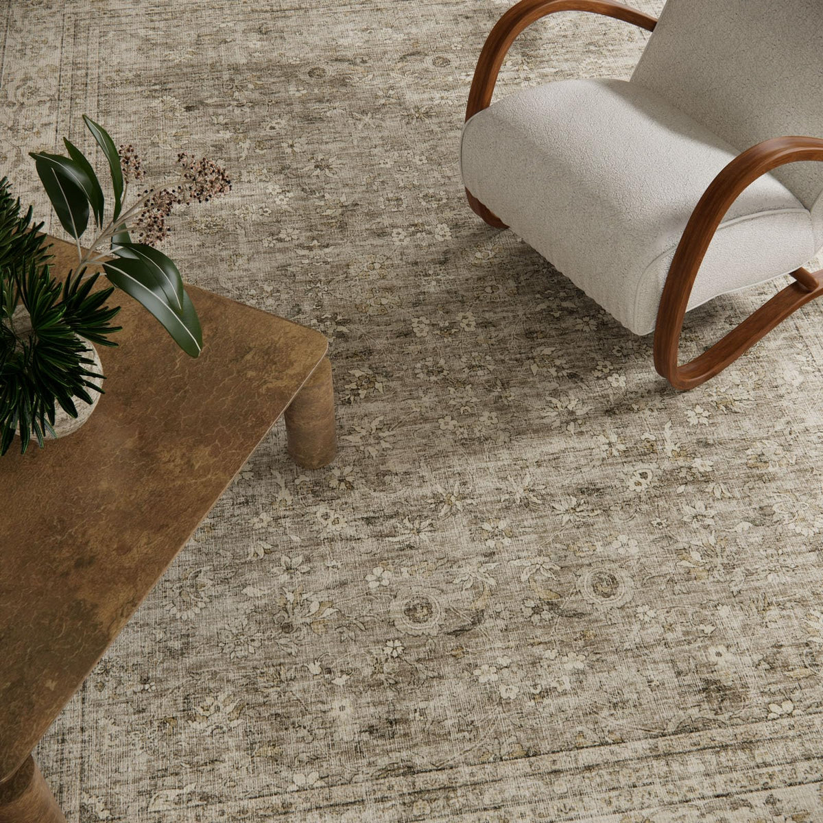 Palohom rug with non-slip back staying in place amid foot traffic