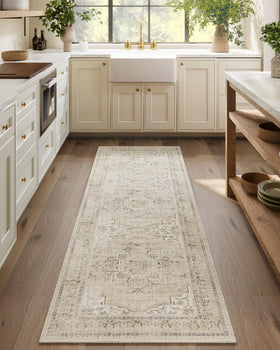 Palohom machine-washable runners rug hallway showing easy cleaning and durable hallway decor.
