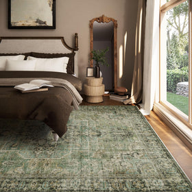 Palohom non-slip 8x10 rug with TPE backing keeps high-traffic areas in place.