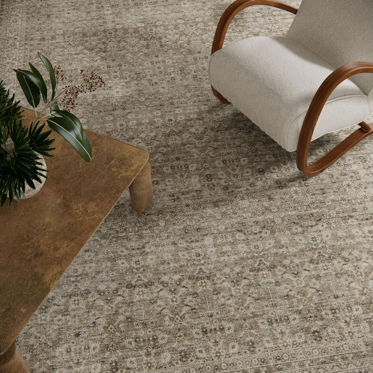 Palohom non-slip backing prevents slips in high-traffic living areas