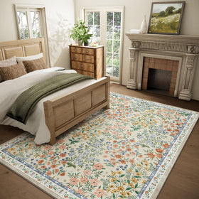 Palohom soft low-pile faux wool rug offers barefoot comfort