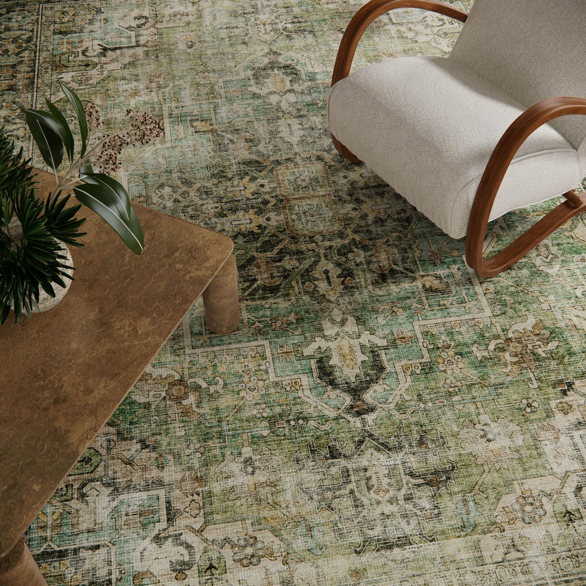 Palohom ultra-soft low-pile rug, barefoot comfort and quiet underfoot.