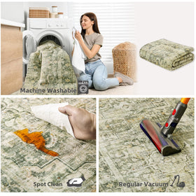 Palohom vintage boho pattern rug enhances any room with character.