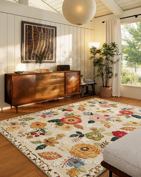 Palohom 8x10 washable rug shows soft faux wool texture for easy cleaning.