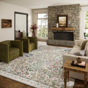 Palohom washable rug in living room showing cozy, easy-care design