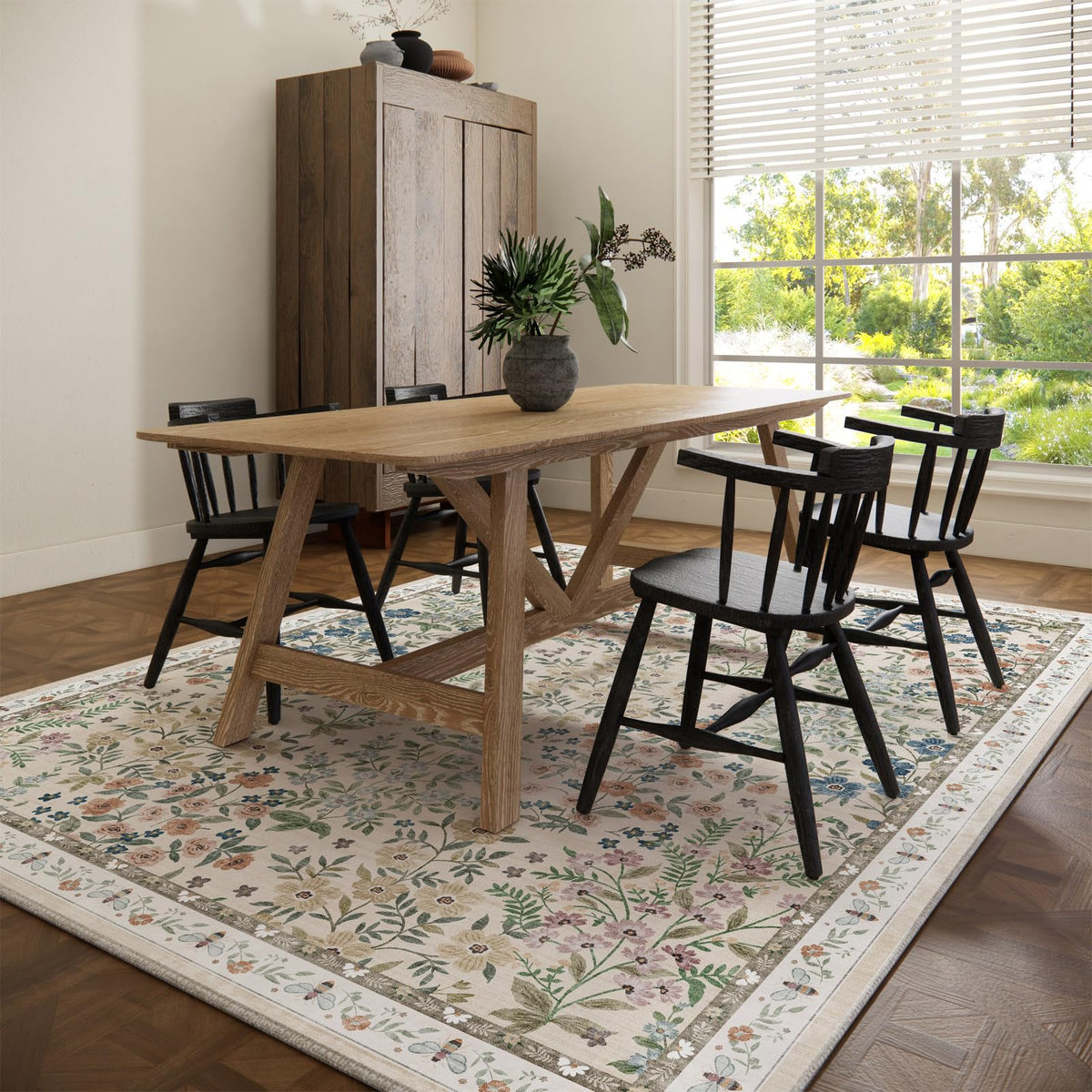 Palohom kitchen-dining rug suits busy family spaces