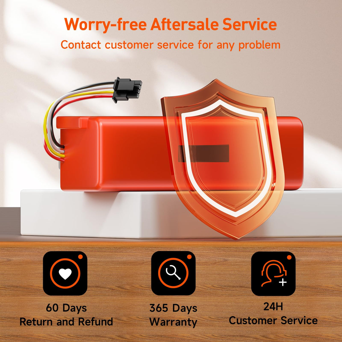 Palowextra includes screwdriver and cleaning brush for easy replacement and maintenance