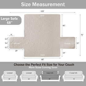 Pamhaven easy-care sofa cover complements cozy living spaces