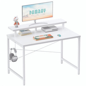 Pamray 32-inch desk with monitor stand for ergonomic screen positioning