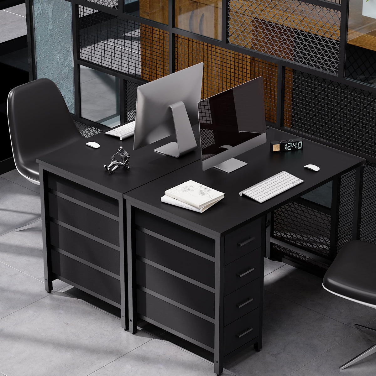 Pamray 32 inch desk assembly image guiding quick setup