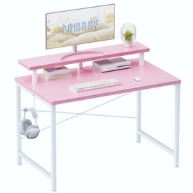 Pamray 32-inch desk with monitor stand, supporting ergonomic setup for desktop work.
