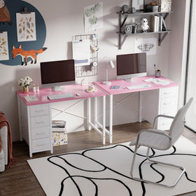 Pamray desk features sturdy X-back brace for stable, level work surfaces.