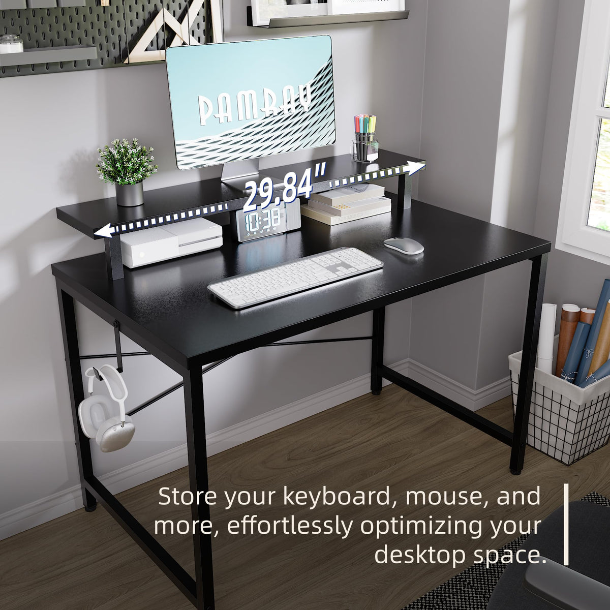 Pamray color options let you coordinate the desk with your space.
