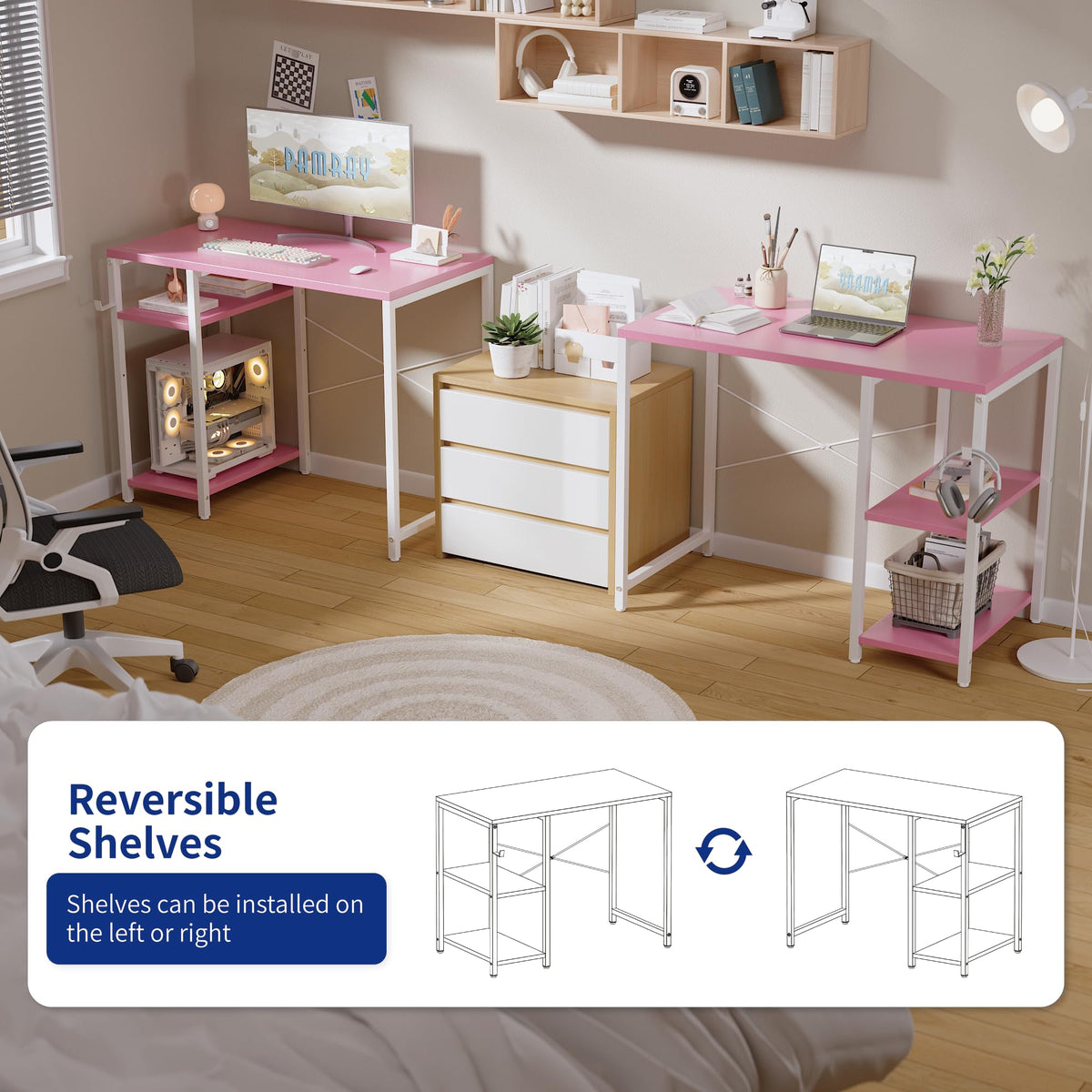 Pamray compact desk dimensions suit small rooms and tight layouts
