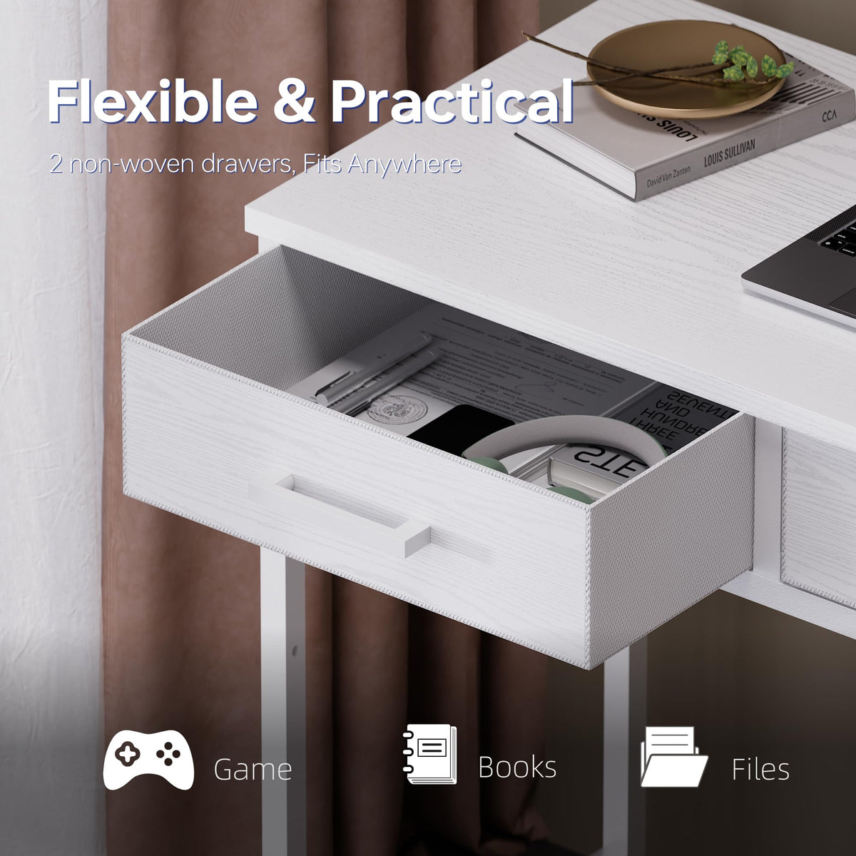 Pamray desk available in six colors to fit various room styles.