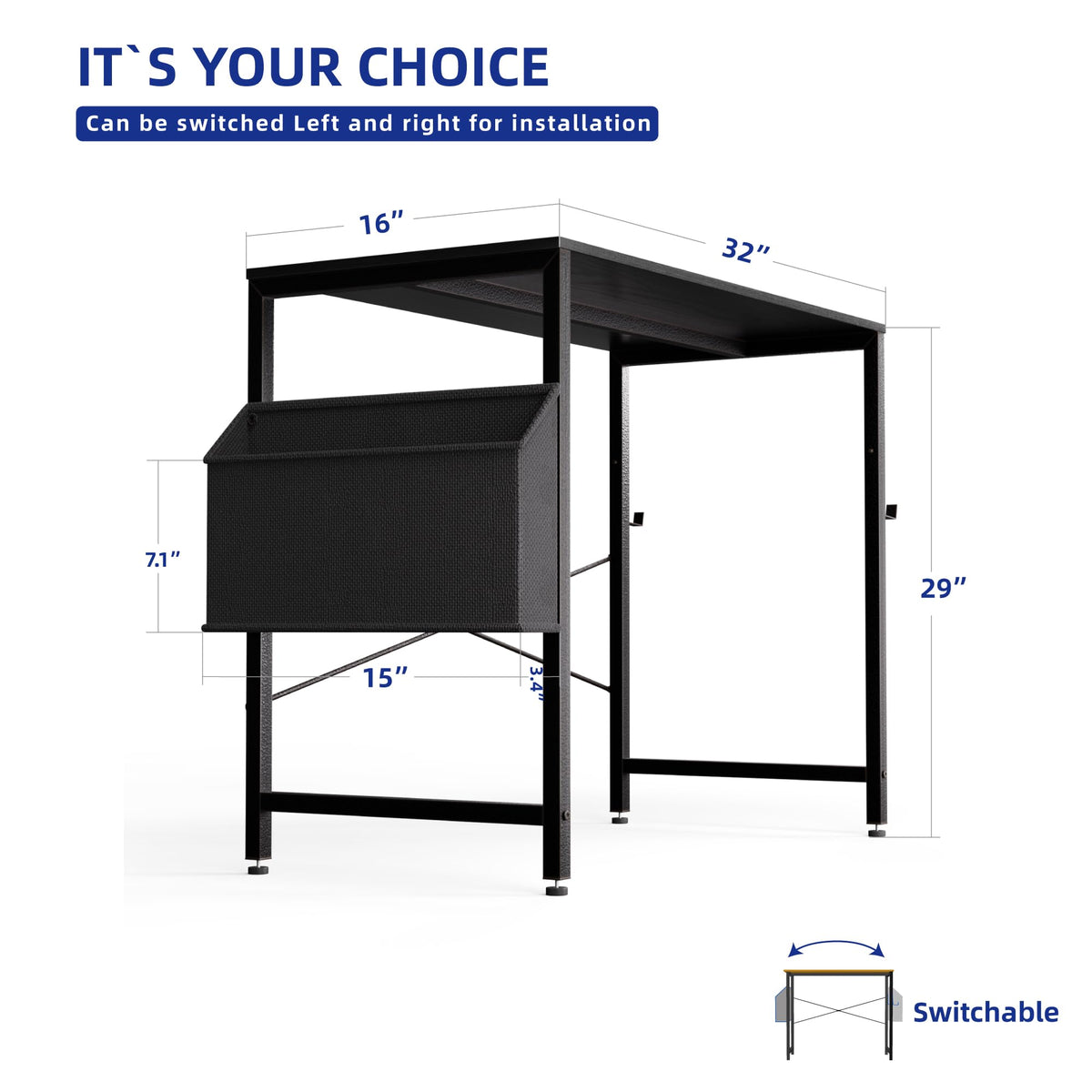 Pamray desk emphasizes X-brace back and sturdy design for stability