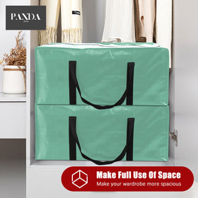 PANDA JOYS teal moving bags offer a practical alternative to boxes.