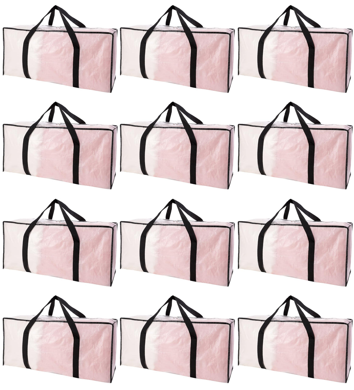 PANDA JOYS extra-large moving bag with zipper closeup for secure packing.
