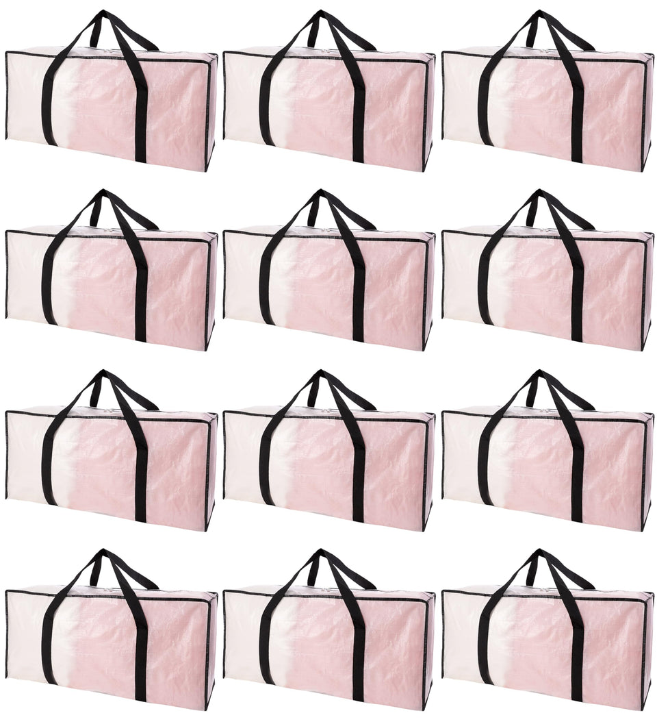 PANDA JOYS extra-large moving bag with zipper closeup for secure packing.