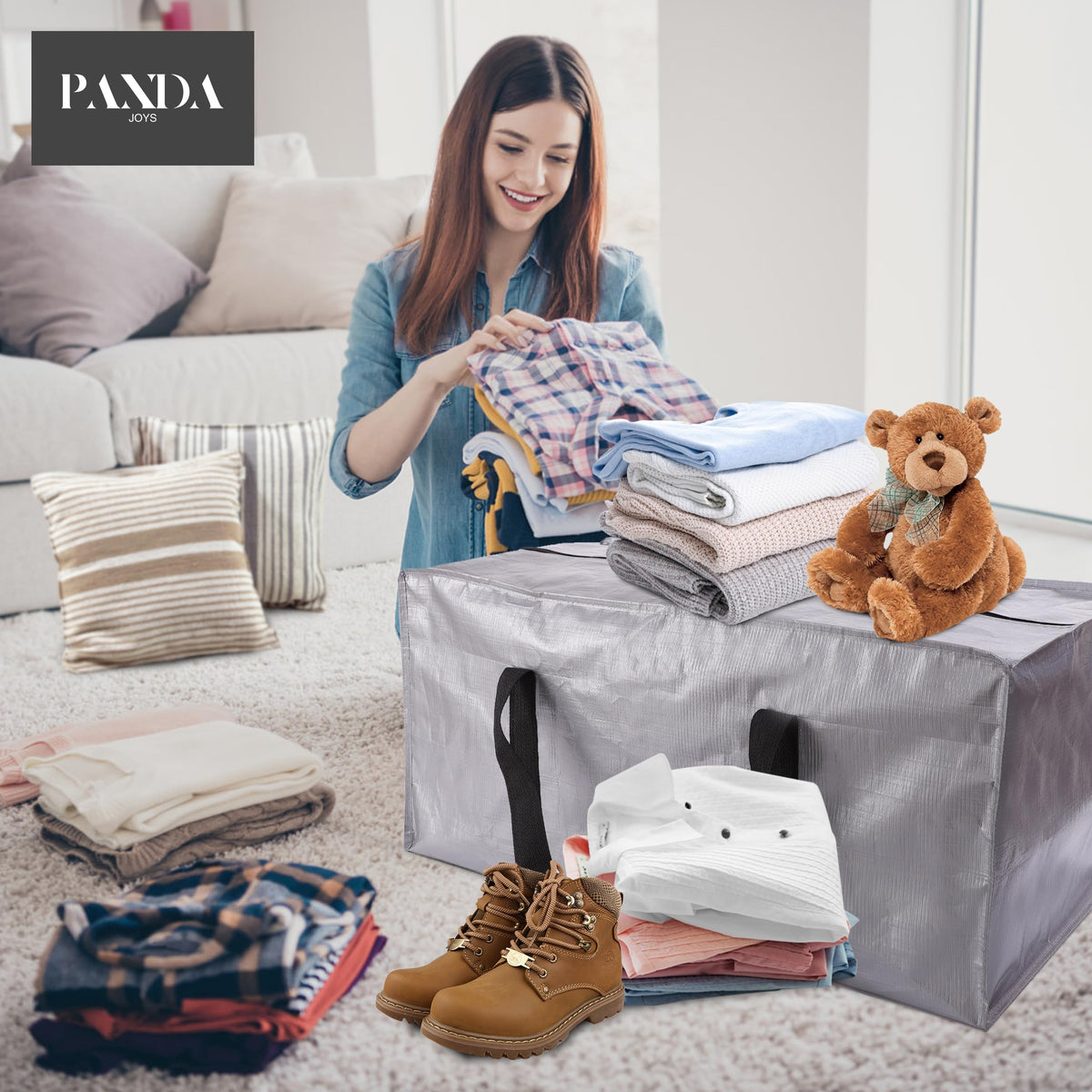 PANDA JOYS fold-flat design saves space when not in use.