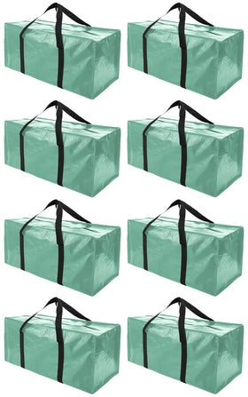 Panda Joys teal extra-large bag folded flat for space-saving storage