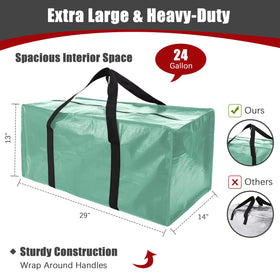 PANDA JOYS teal moving bag with long carry handles for effortless transport.