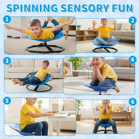 Pandapop Spinning Chair enhances balance and coordination through active spinning.