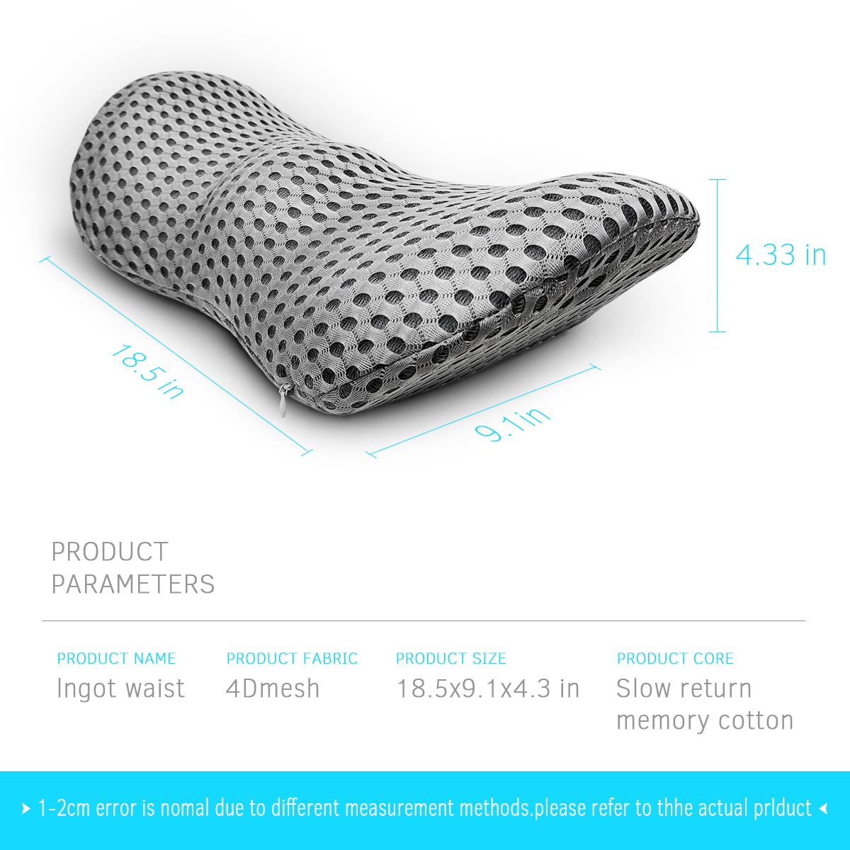 Panduo car-seat lumbar pillow supports your lower back on commutes
