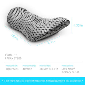Panduo car-seat lumbar pillow supports your lower back on commutes